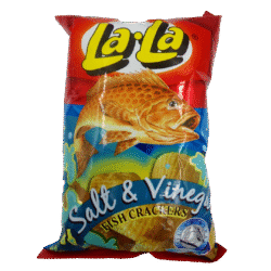 LALA FISH CRACKER SAL&VINEGAR 100GR