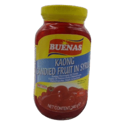 BUENAS KAONG GREEN CANDIED FRUIT IN SYRUP 340GR