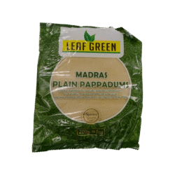 LEAF GREEN MADRAS PLAIN PAPPADOMS 200G